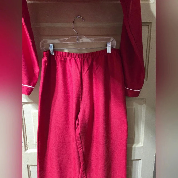 Pottery Barn Kid's Adult Solid Red Pajama Monogrammed "MOMMY" Set - Picture 7 of 8